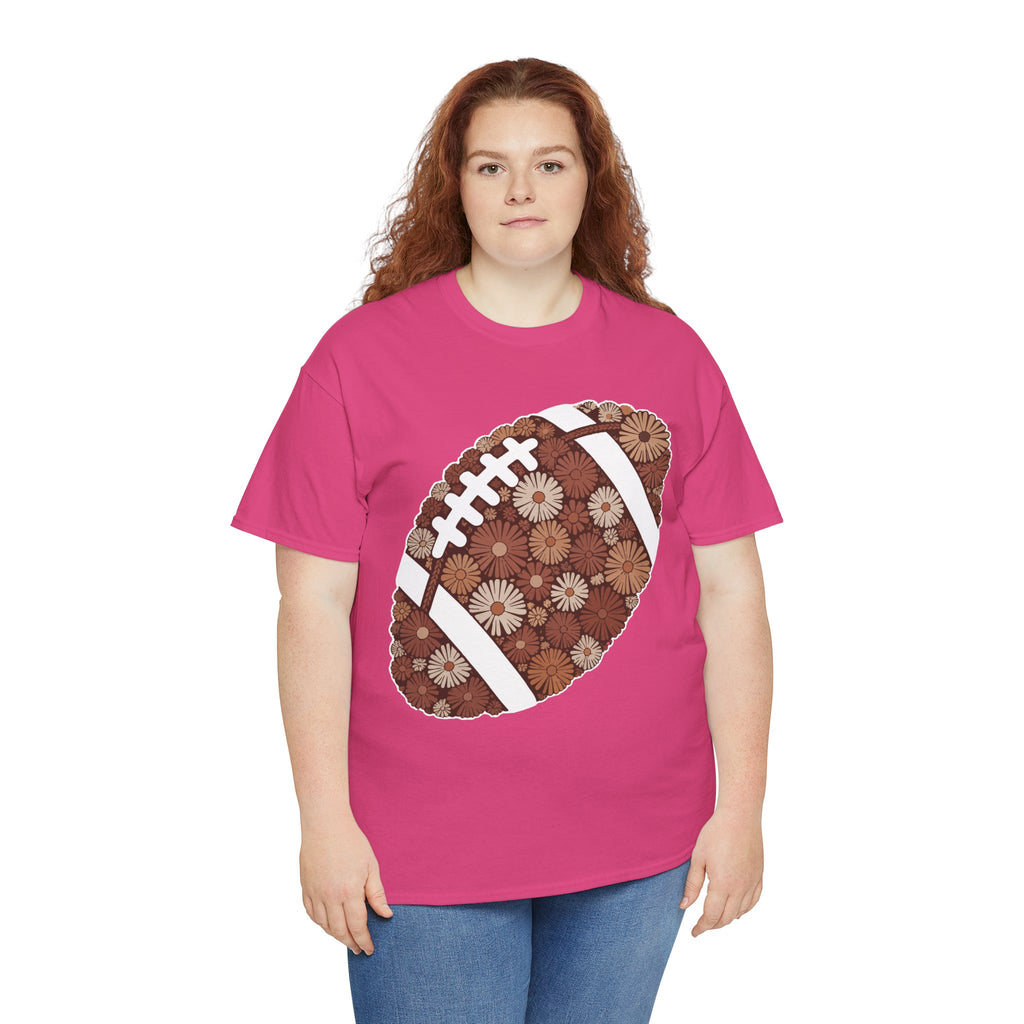 Game Day Touch Down Football Tee — Helmets, Flags & Cheer Icons Unisex Cotton Tee
