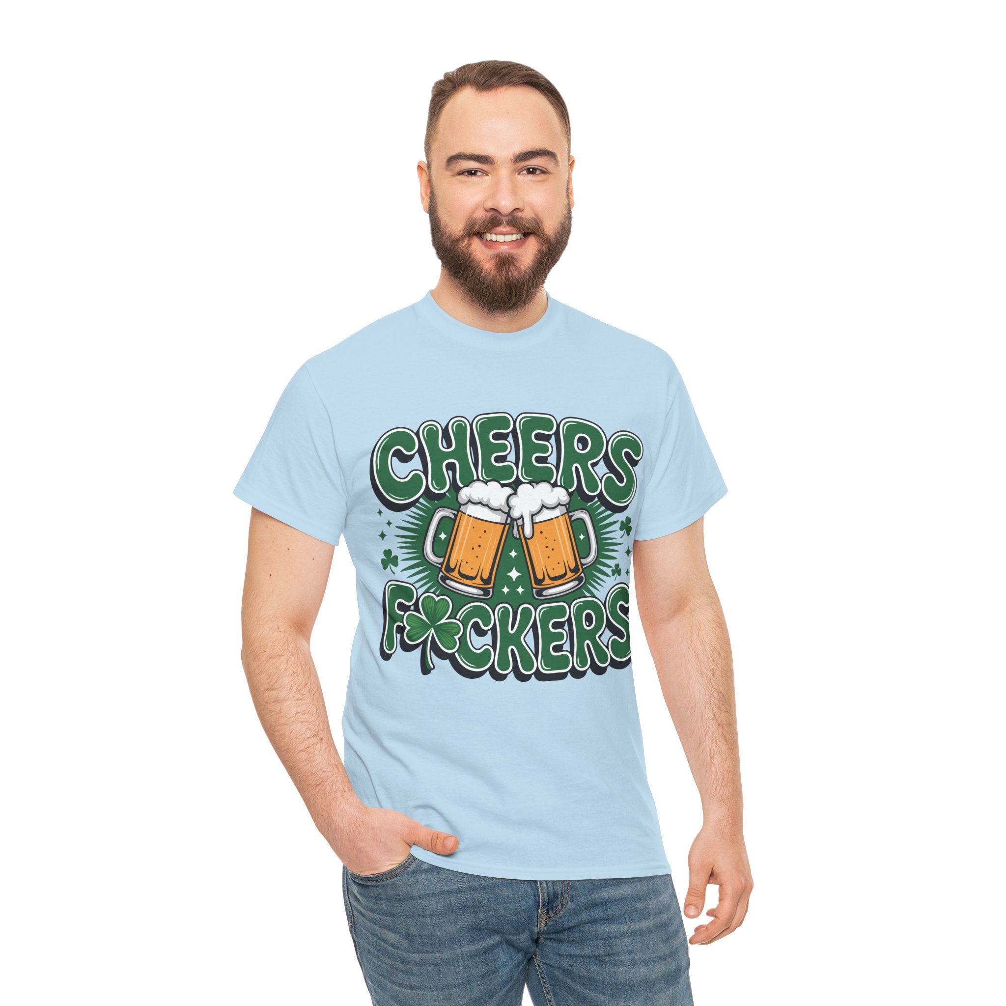 Cheers Fockers Beer Clinking Mugs Unisex Cotton T-Shirt