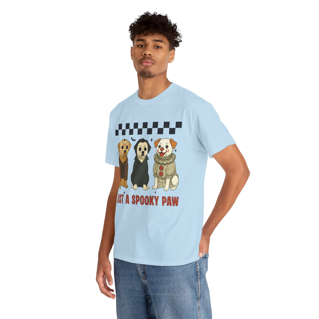 Halloween "Just A Spooky Paw" Unisex Cotton Tee