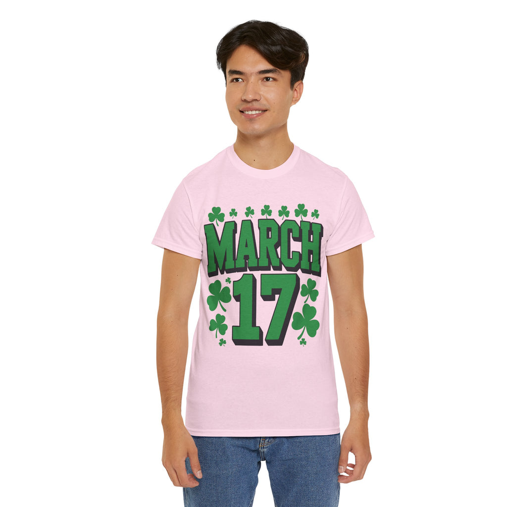 St. Patrick’s Day March 17 Shamrock Unisex Cotton T‑Shirt