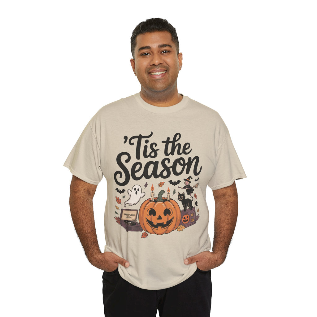 Holiday Season Unisex Cotton T-Shirt - Tis the Season Design
