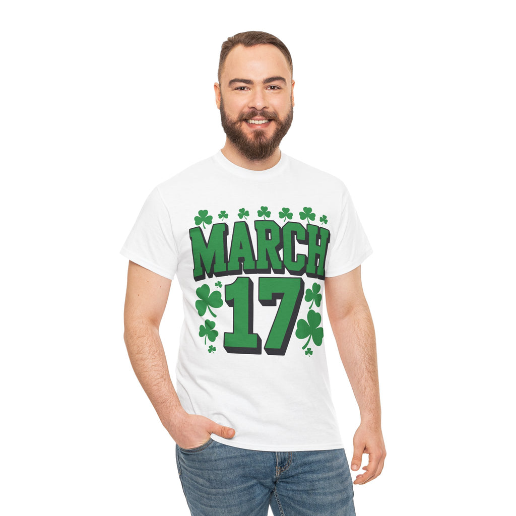 St. Patrick’s Day March 17 Shamrock Unisex Cotton T‑Shirt