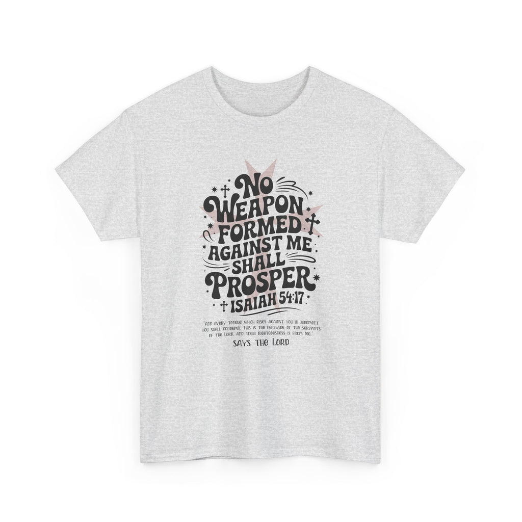Christian Cross Text Art T-Shirt — Faith & Salvation Unisex Cotton Tee