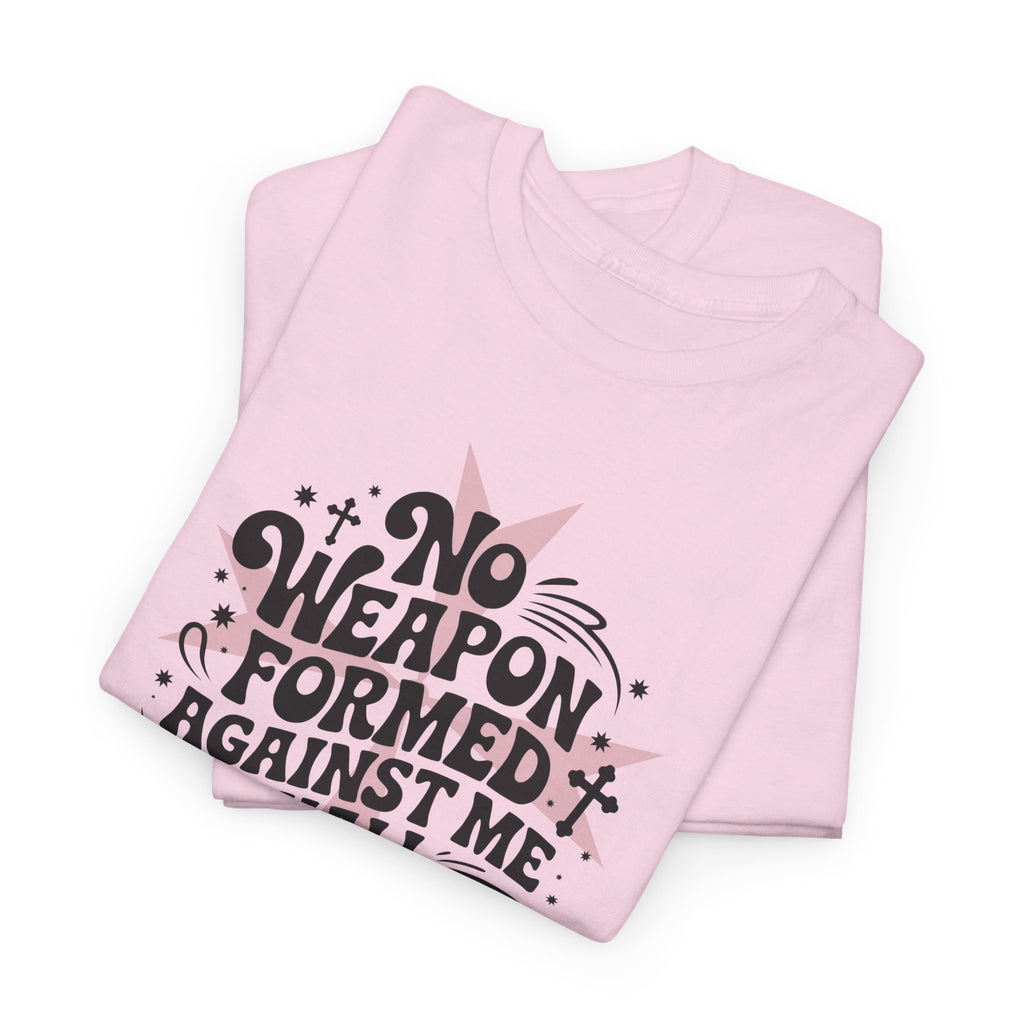 Christian Cross Text Art T-Shirt — Faith & Salvation Unisex Cotton Tee