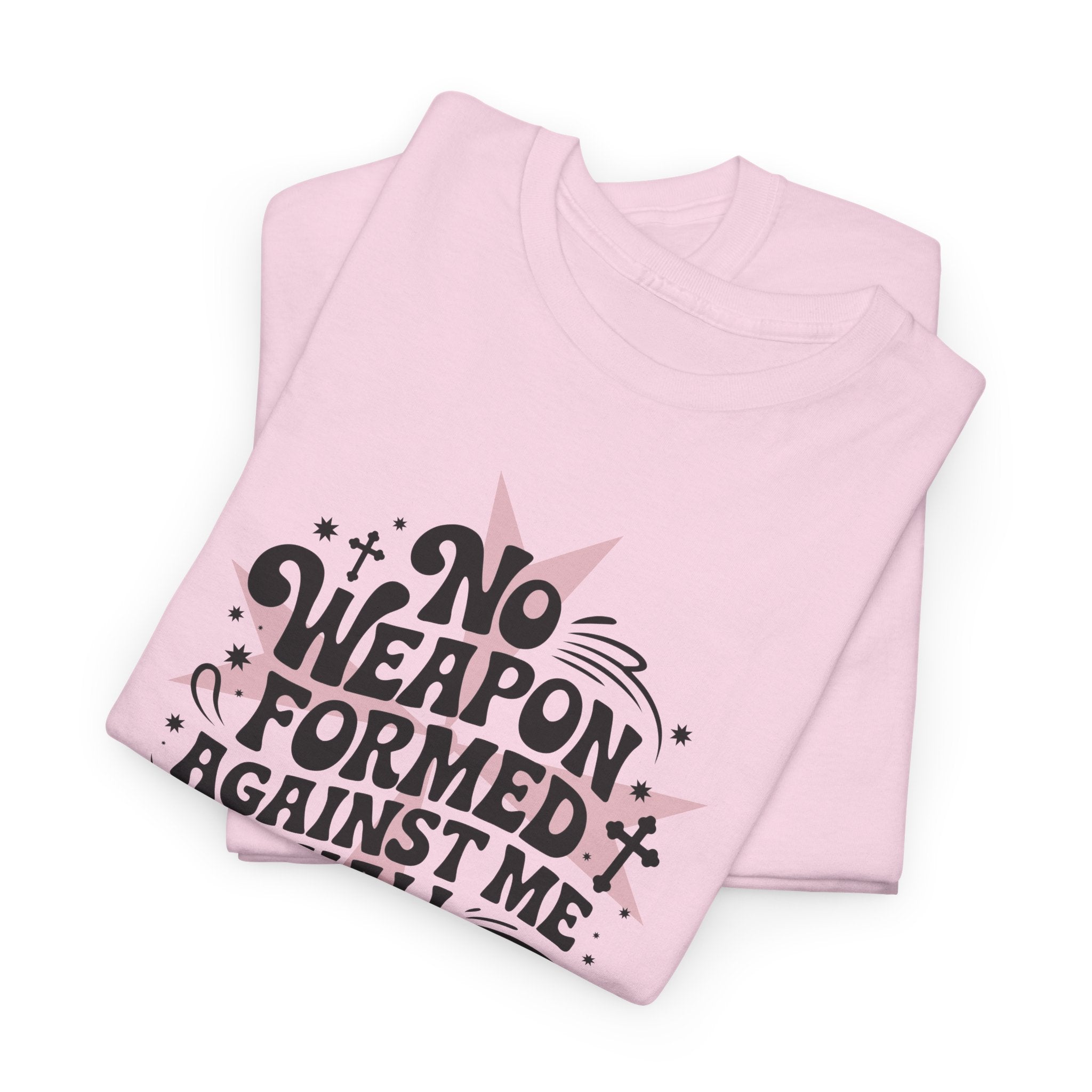 Christian Cross Text Art T-Shirt — Faith & Salvation Unisex Cotton Tee