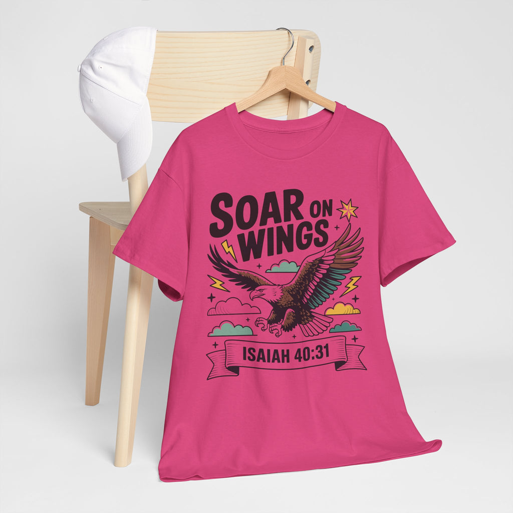 Isaiah 40:31 "Soar on Wings" Eagle Unisex Cotton T-Shirt
