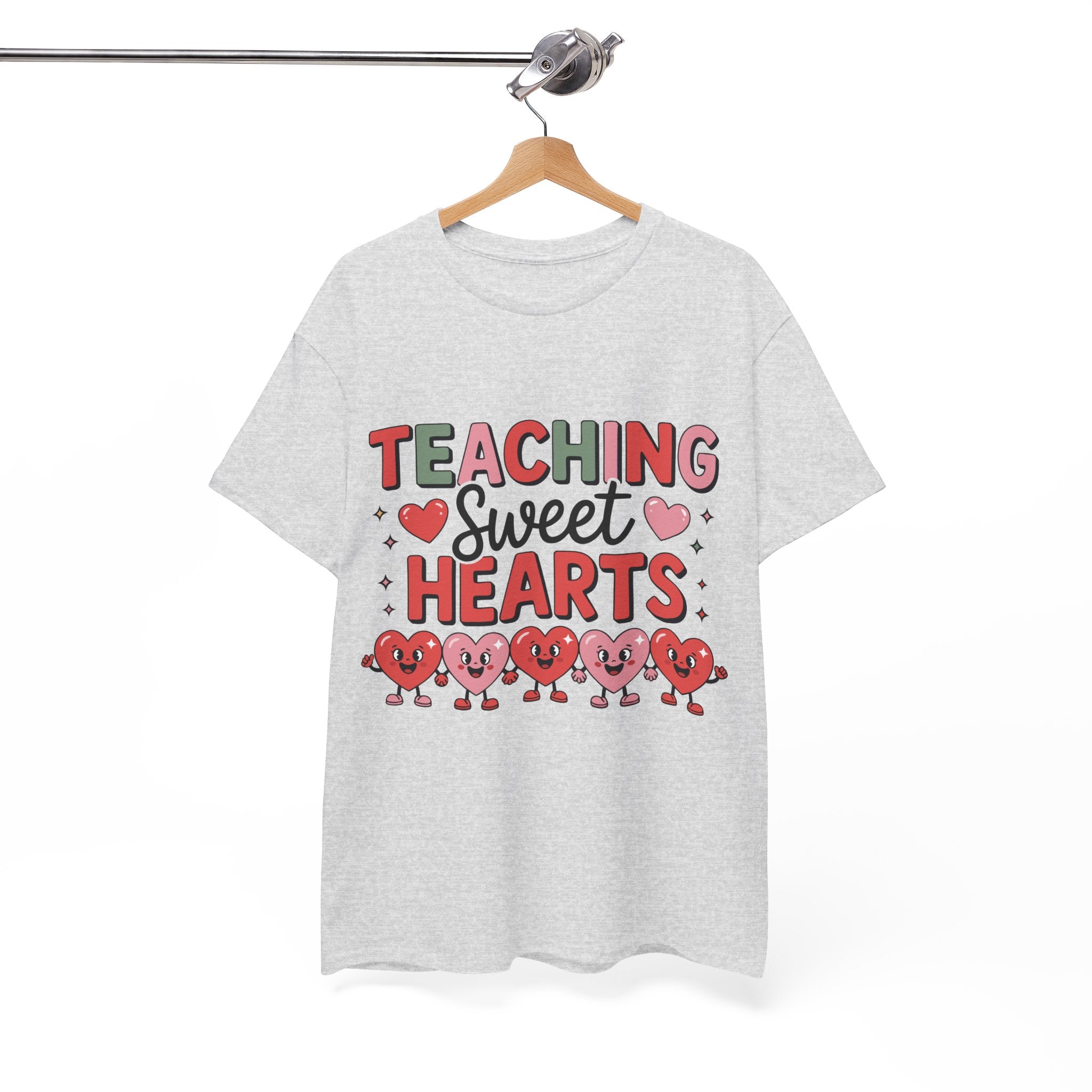 Teaching Sweet Hearts Valentine Teacher Unisex Cotton T-Shirt