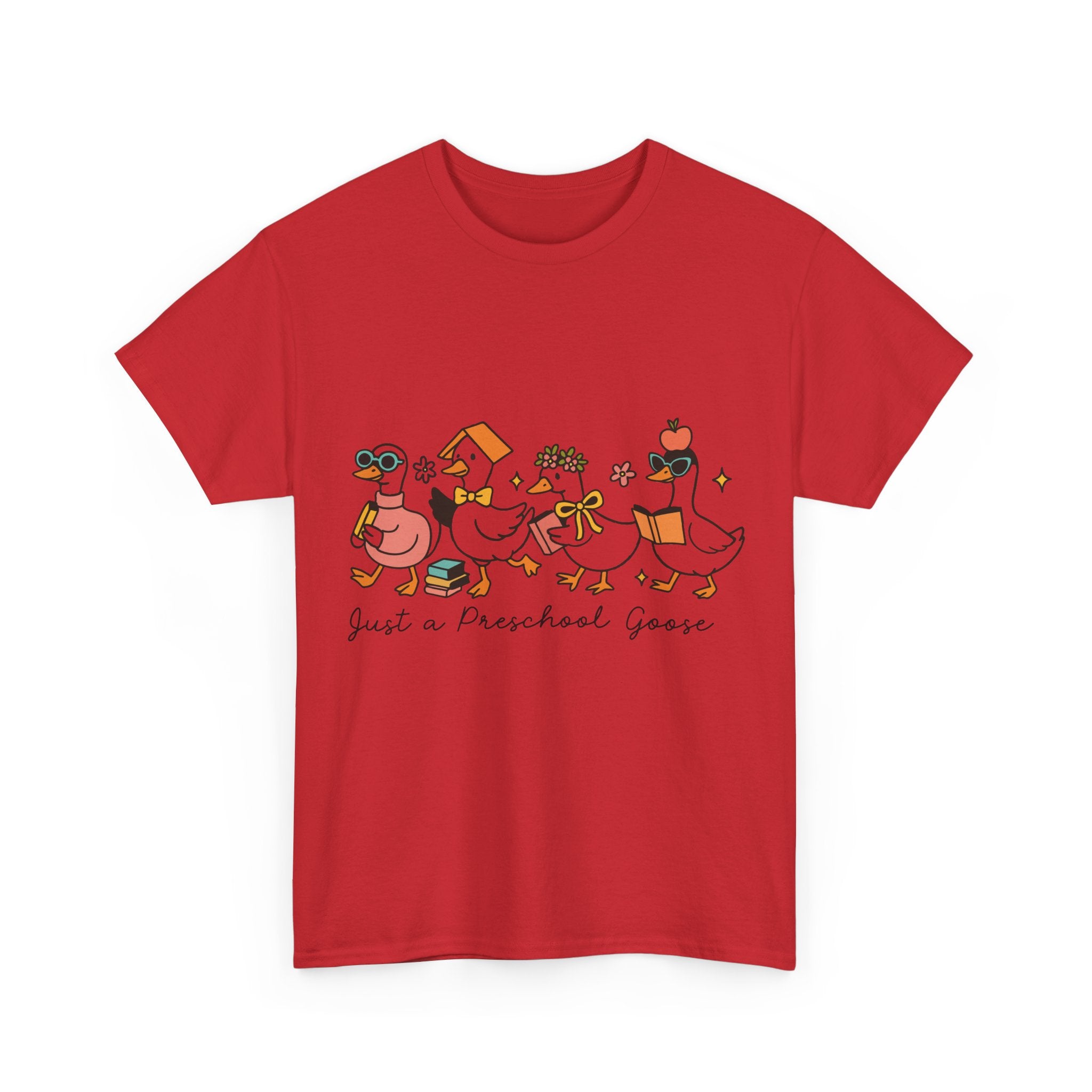 "Just A Preschool Goose" Unisex Cotton Tee