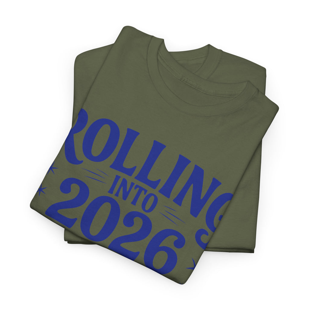 Rolling Into 2026 Hedgehog Tricycle Unisex Cotton Tee