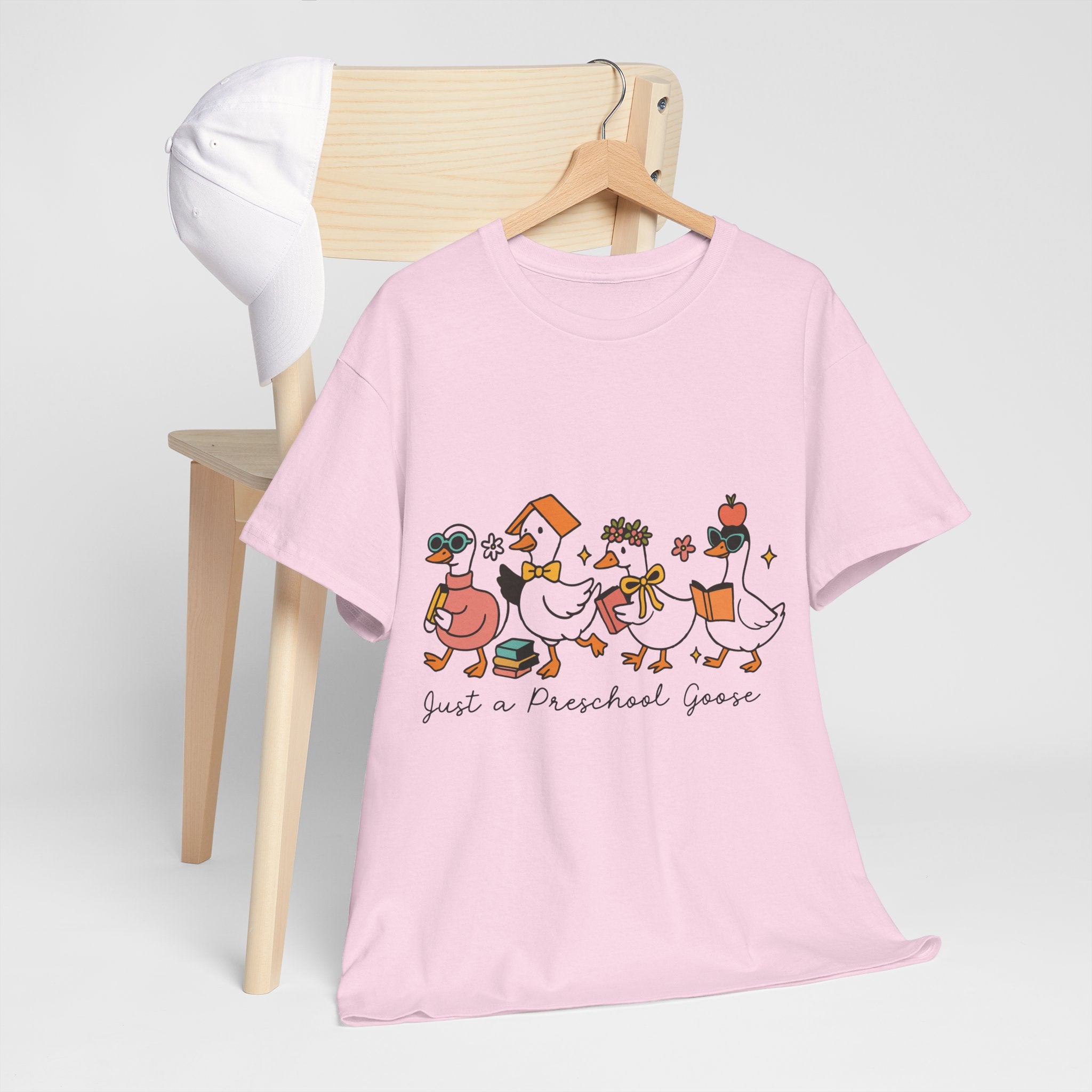 "Just A Preschool Goose" Unisex Cotton Tee