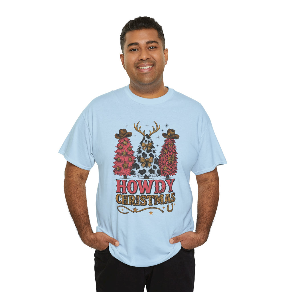 Western Christmas Unisex Cotton Tee