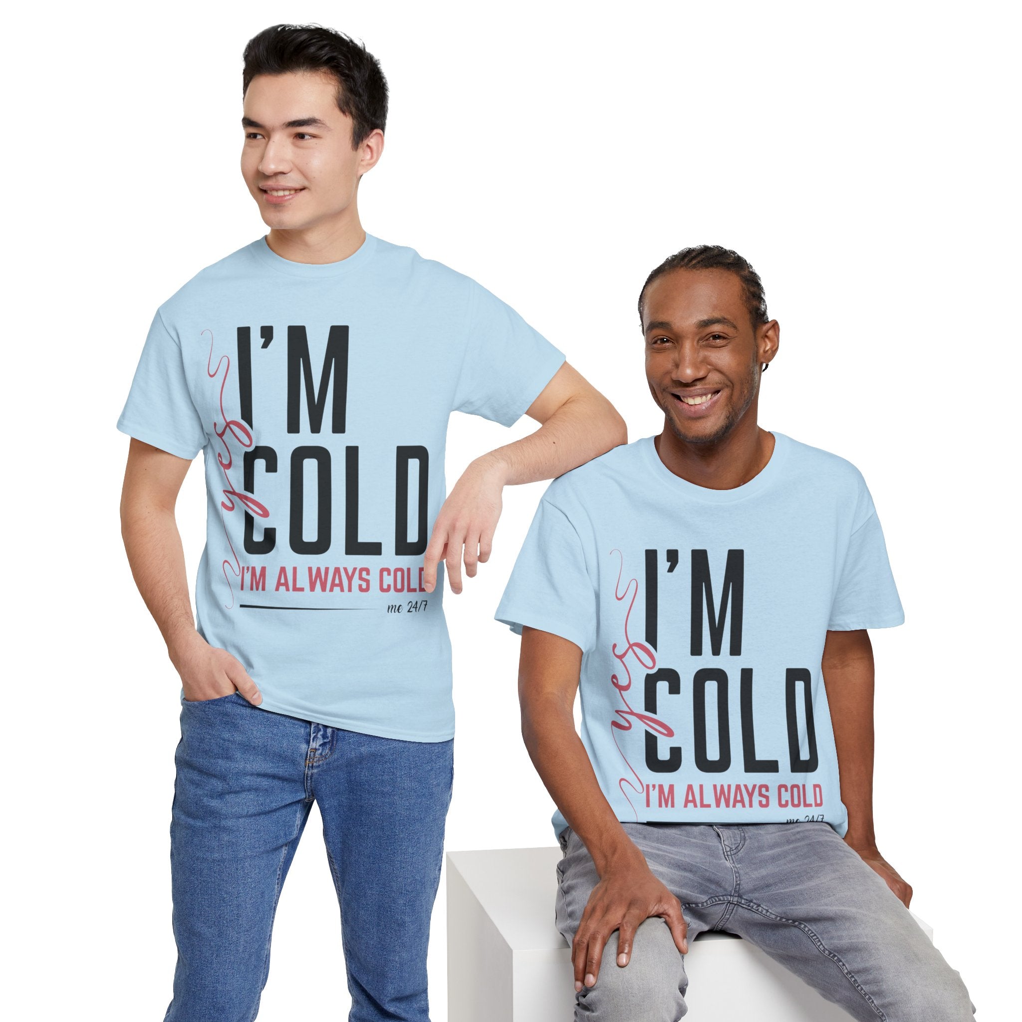 Pink Script Minimalist Unisex Cotton Tee