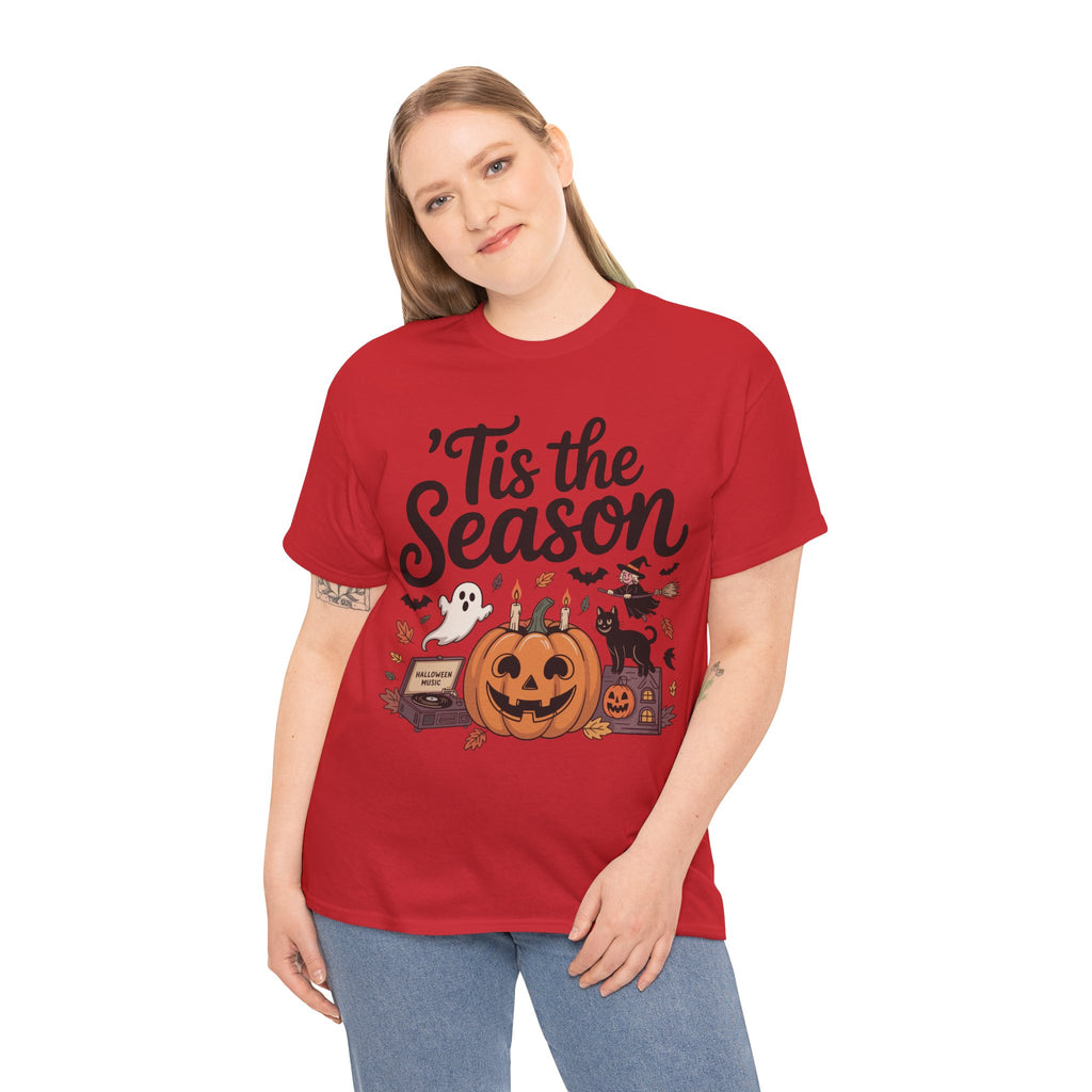 Holiday Season Unisex Cotton T-Shirt - Tis the Season Design