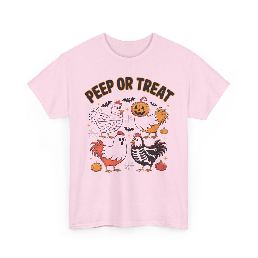 Peep or Treat Halloween Unisex Cotton Tee