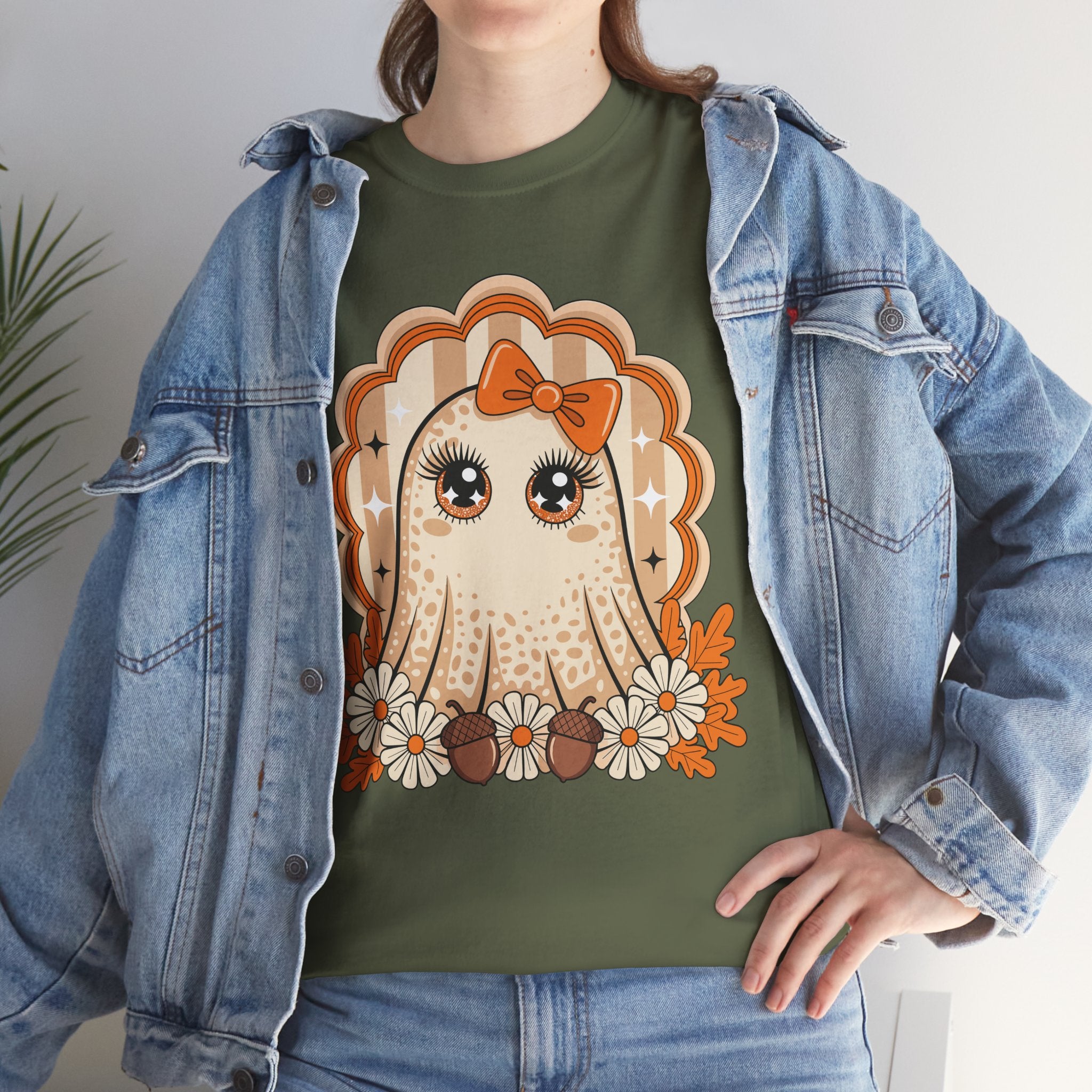 Ghost and Daisies Unisex Cotten Tee