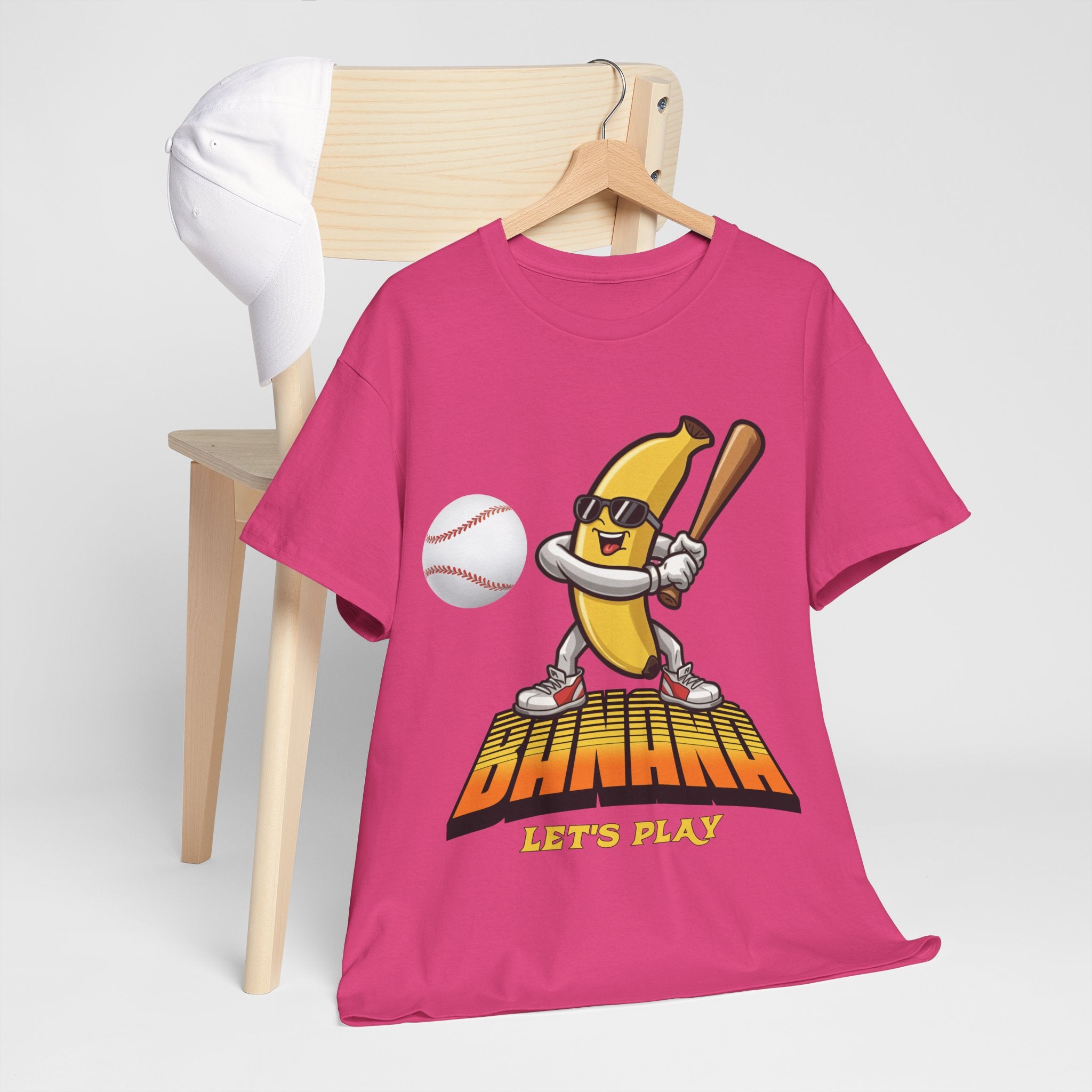 Banana Playing Baseball Tee