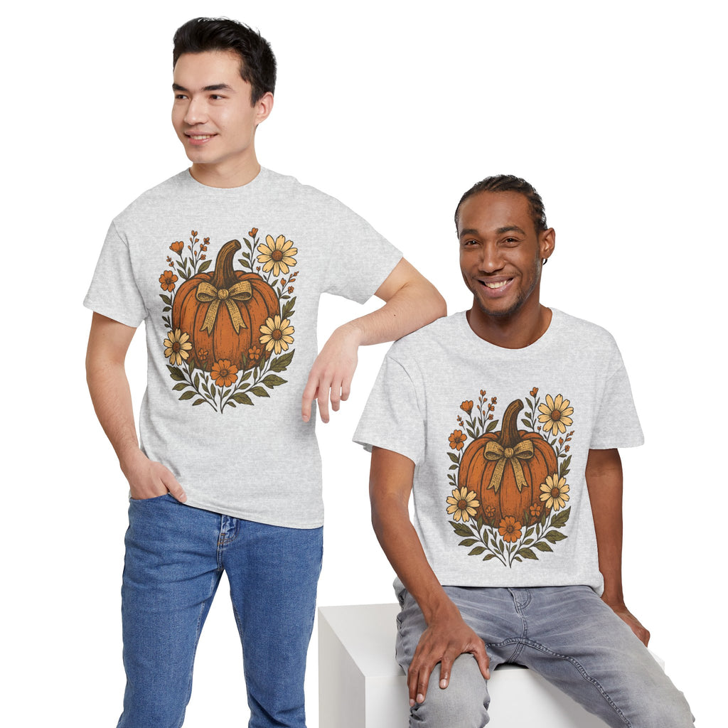 Pumpkin Daisy Unisex Cotton Tee