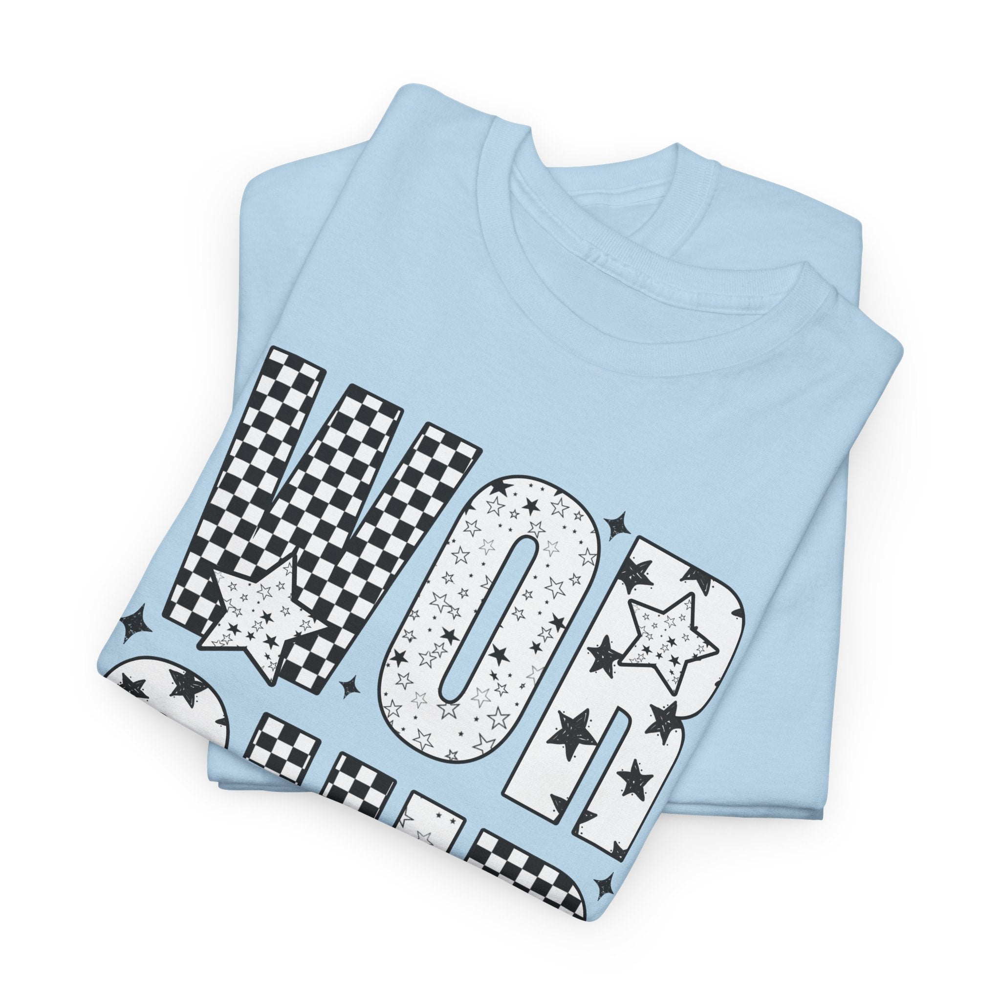 WORSHIP Through The Worry Checkerboard Unisex Cotton Tee