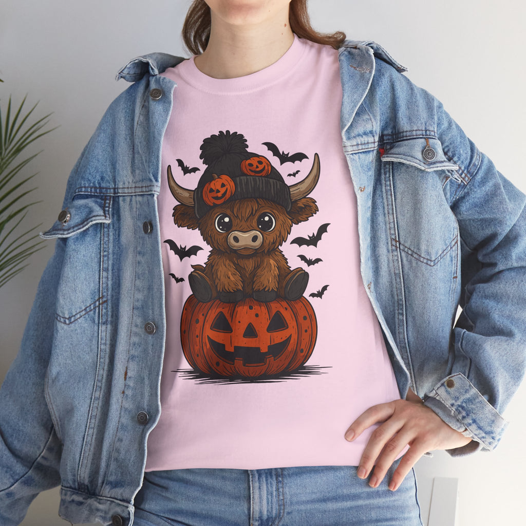 Halloween Cow Unisex Cotton Tshirt