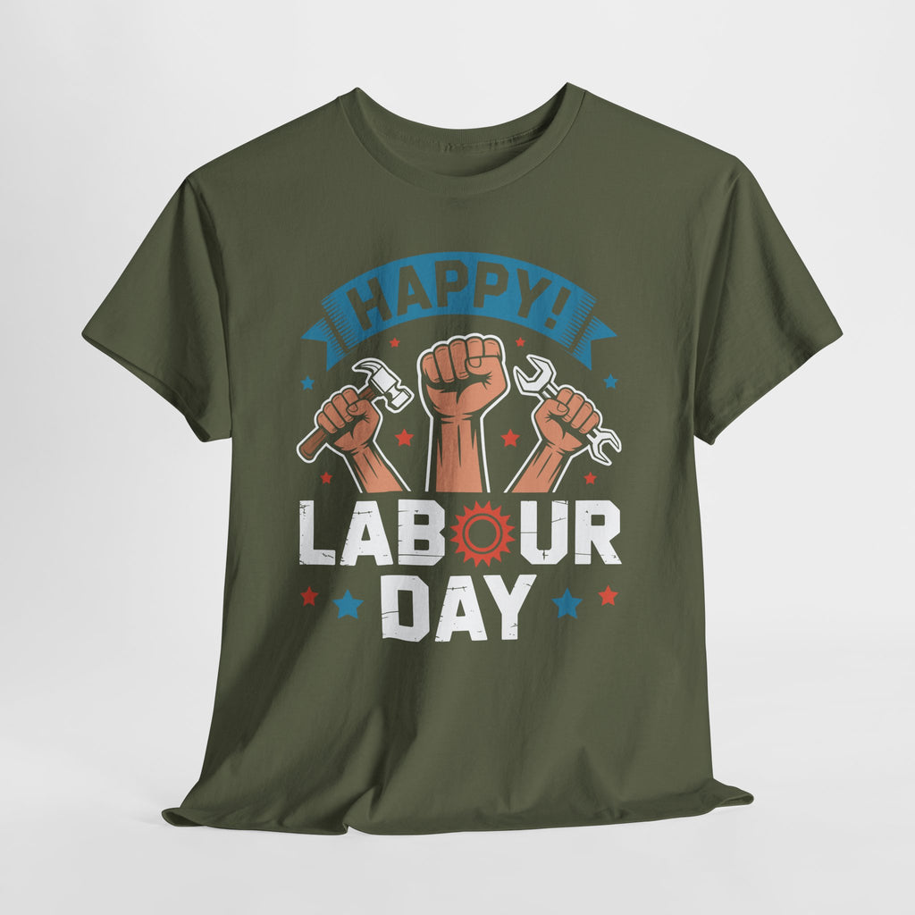 Happy US Labour Day Unisex Heavy Cotton T-Shirt