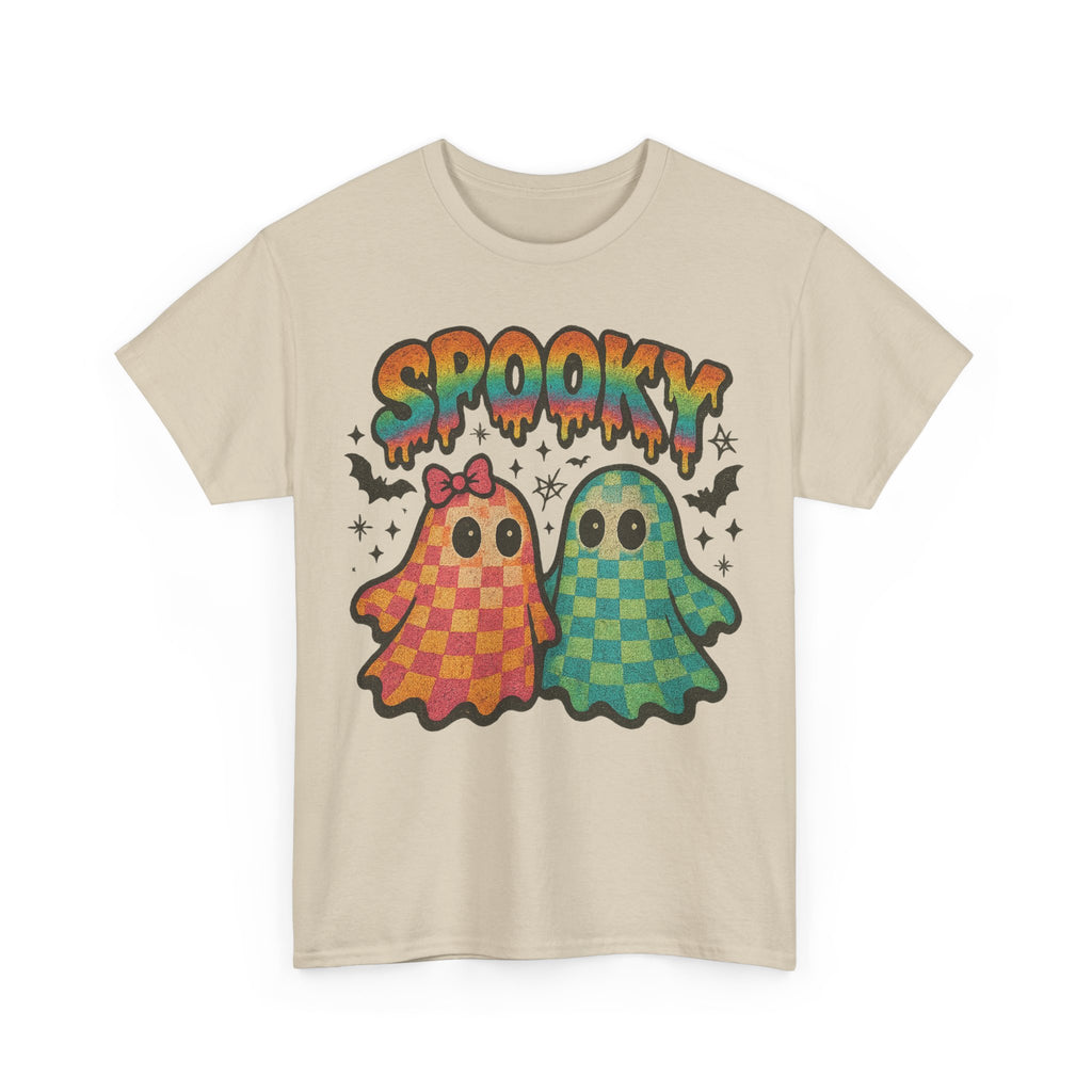 Spooky Pastel Ghosts Unisex Cotton Tee