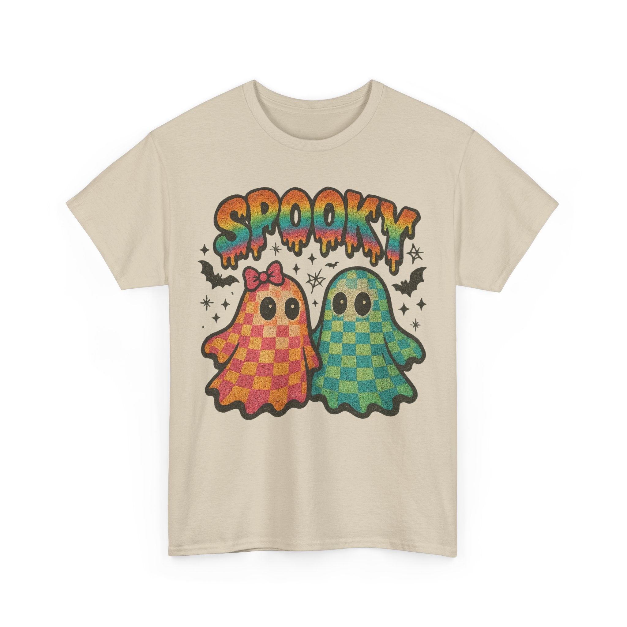 Spooky Pastel Ghosts Unisex Cotton Tee