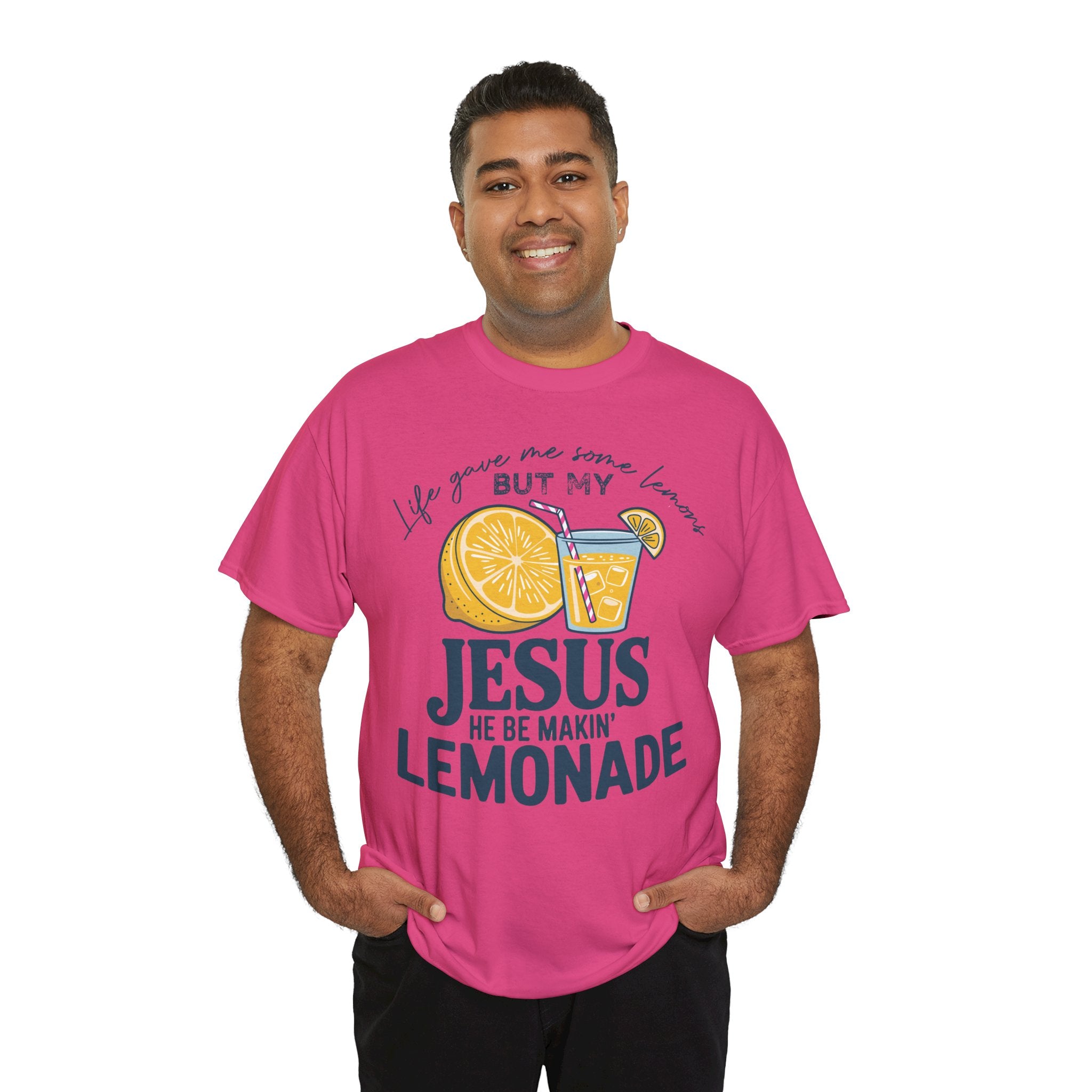 Christian Lemonade T-Shirt — “Life Gave Me Some Lemons but My Jesus He Be Makin’ Lemonade”Unisex Cotton Tee