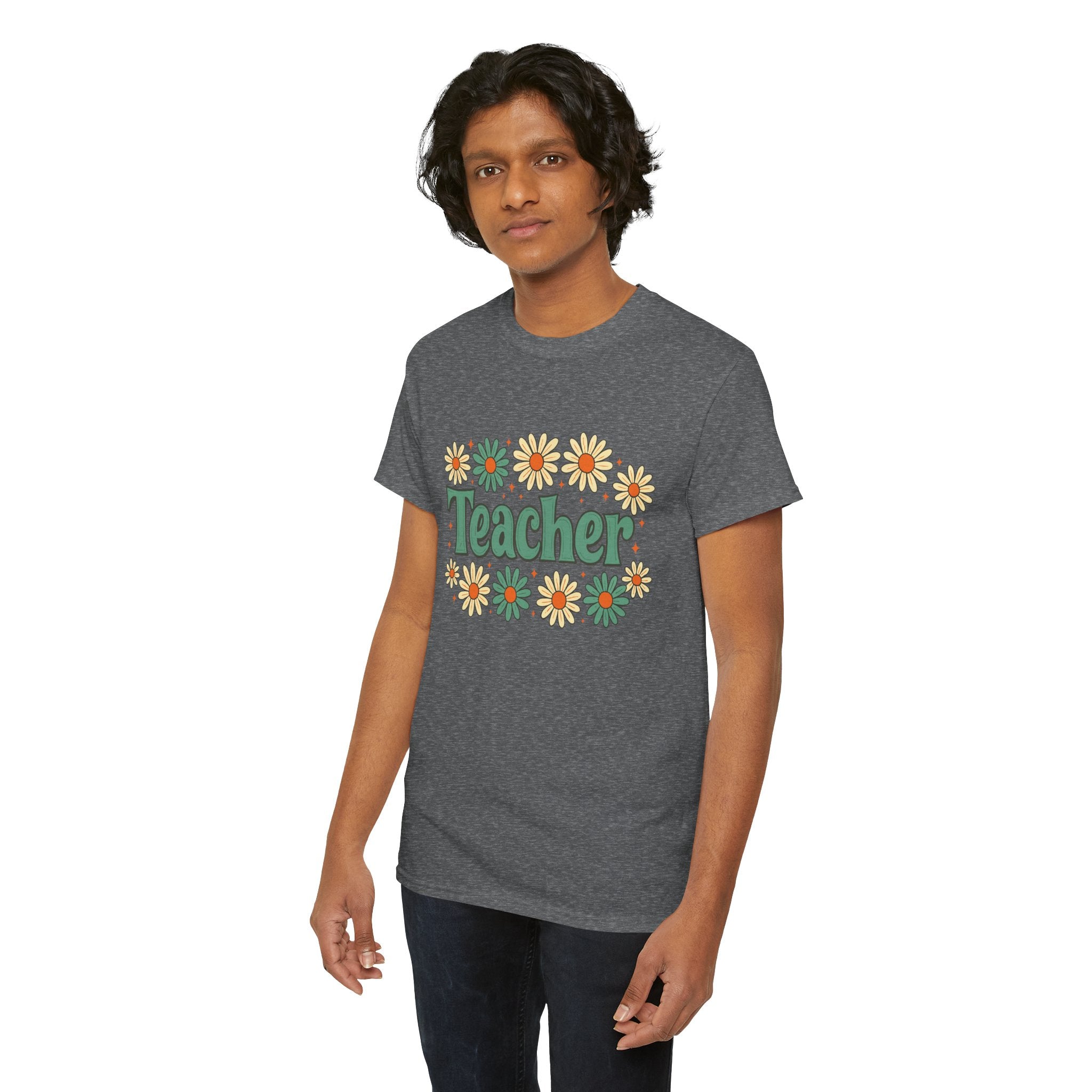 Floral Teacher Tee - Perfect Gift for Educators