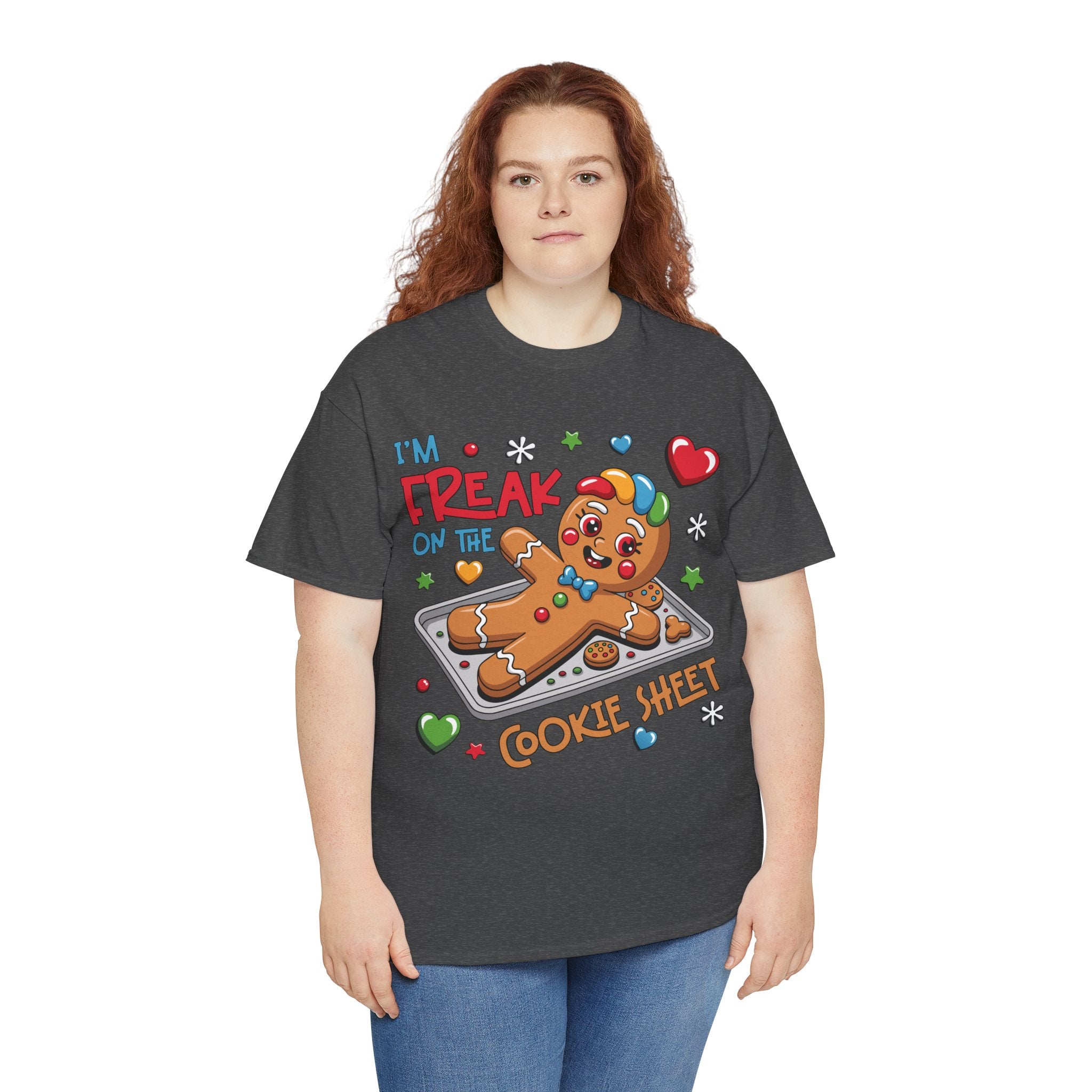 Gingerbread ‘I’m Freak on the Cookie Sheet’ Unisex Cotton Tee