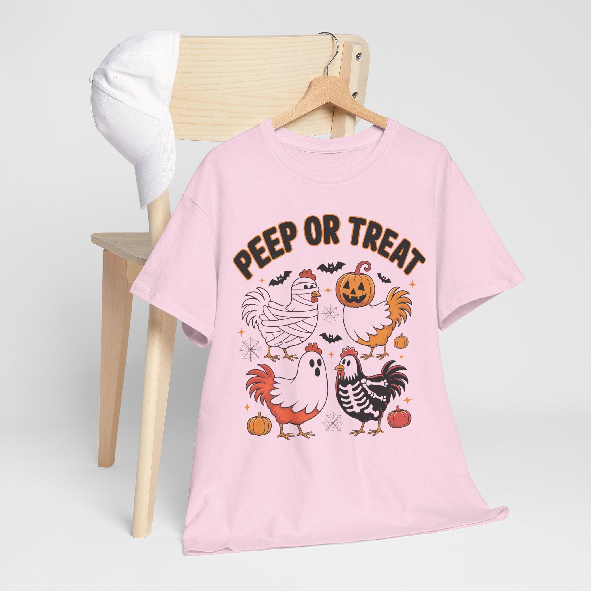 Peep or Treat Halloween Unisex Cotton Tee