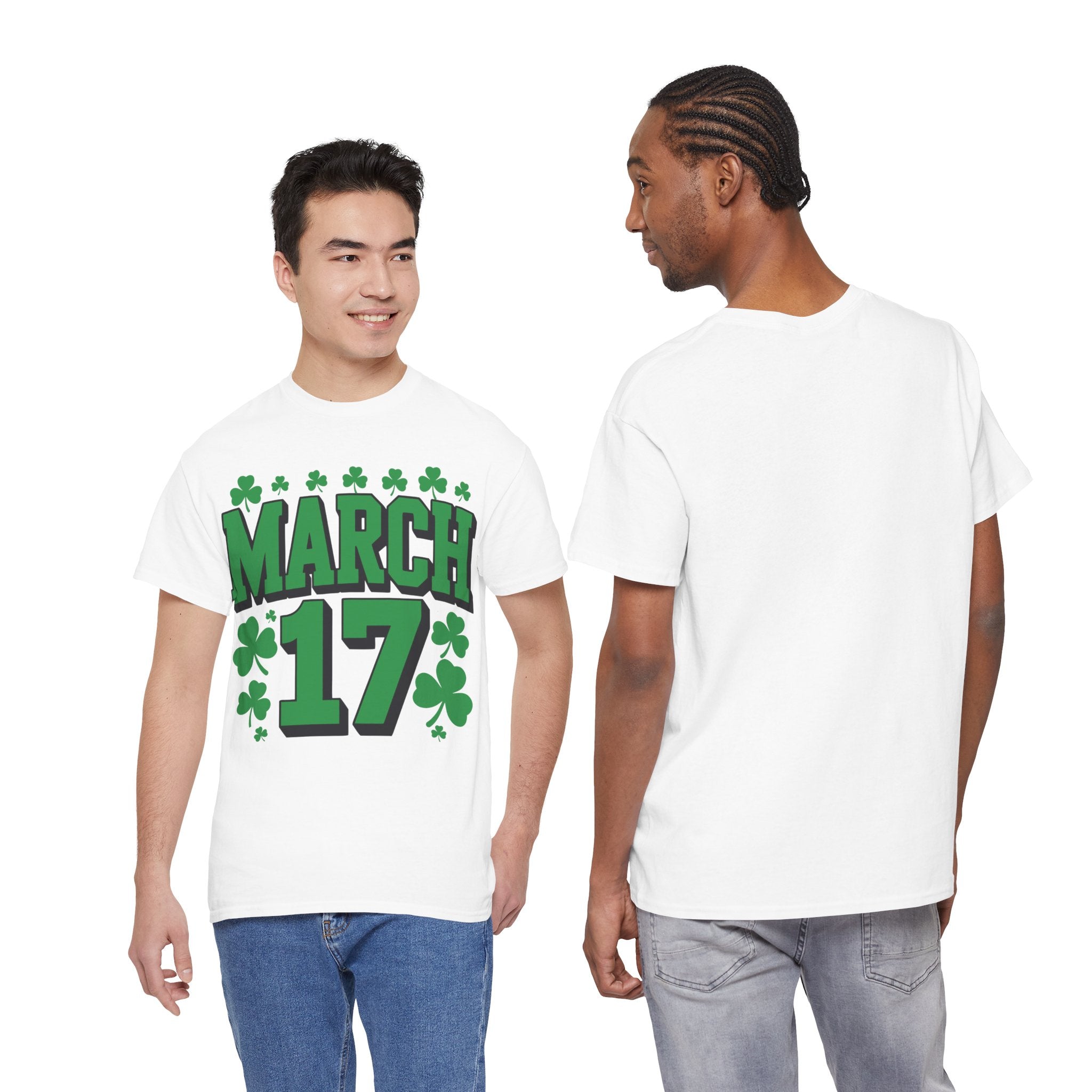 St. Patrick’s Day March 17 Shamrock Unisex Cotton T‑Shirt