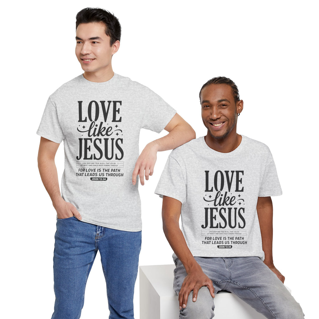 Love Like Jesus Tee — John 13:34 Faith-Inspired Christian Unisex Cotton T-Shirt