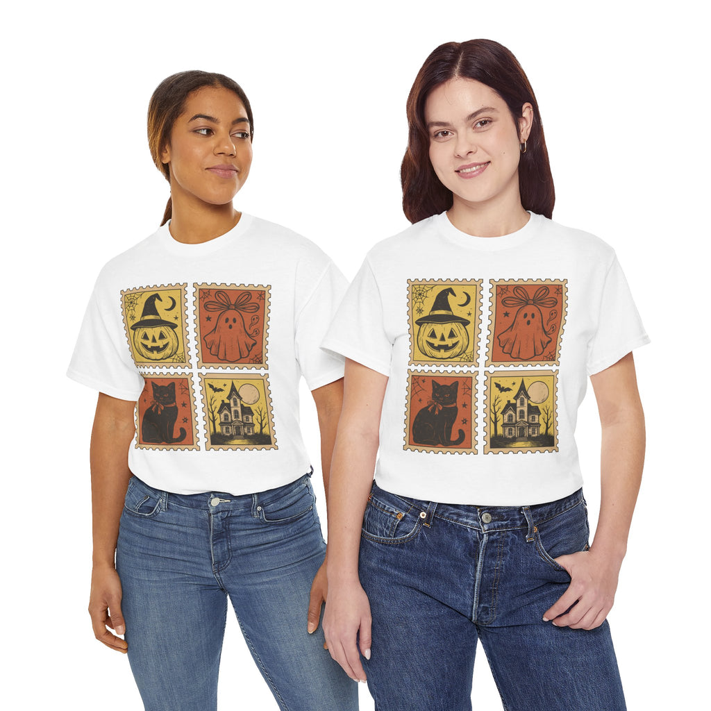 Halloween Stamp Collection Unisex Cotton Tee