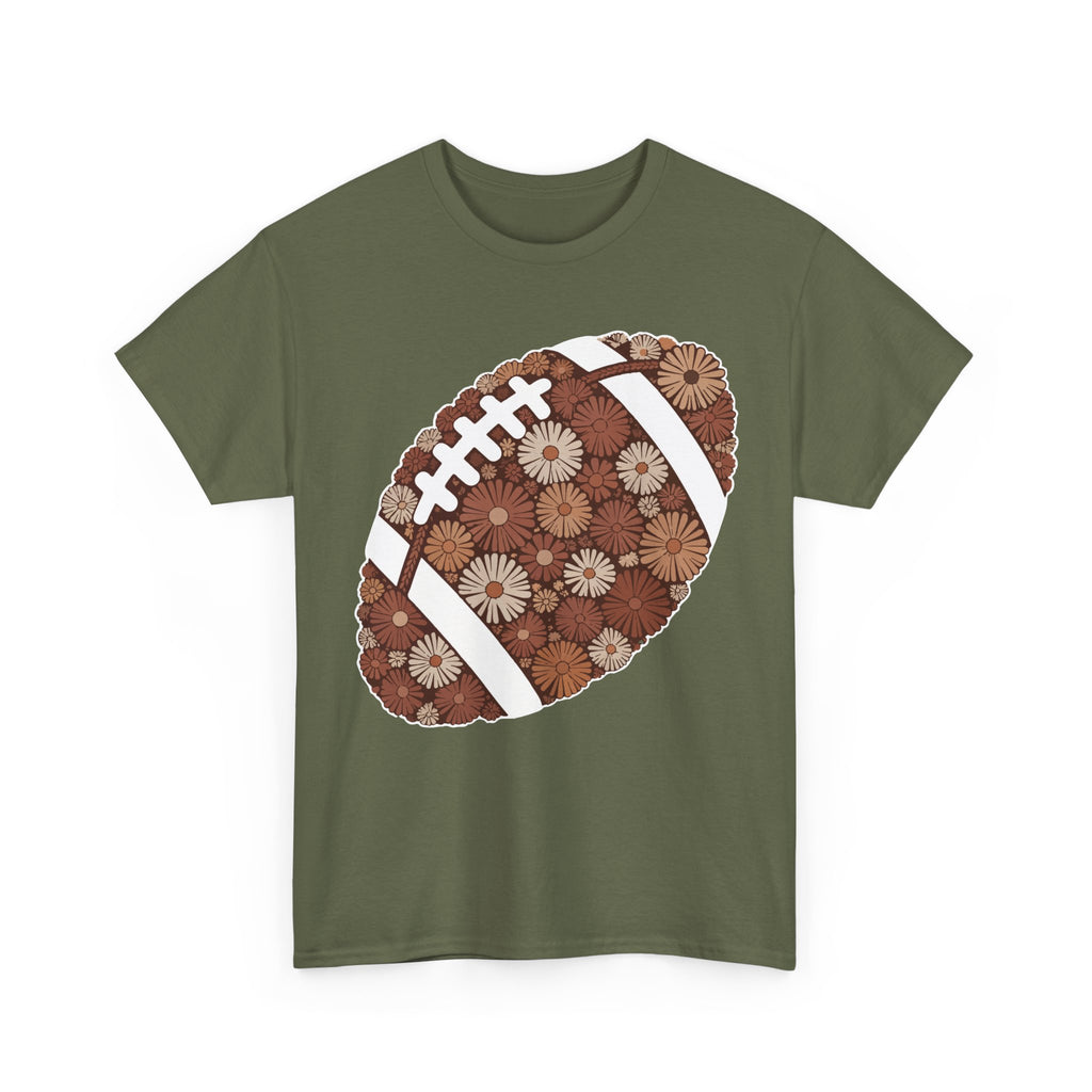 Game Day Touch Down Football Tee — Helmets, Flags & Cheer Icons Unisex Cotton Tee