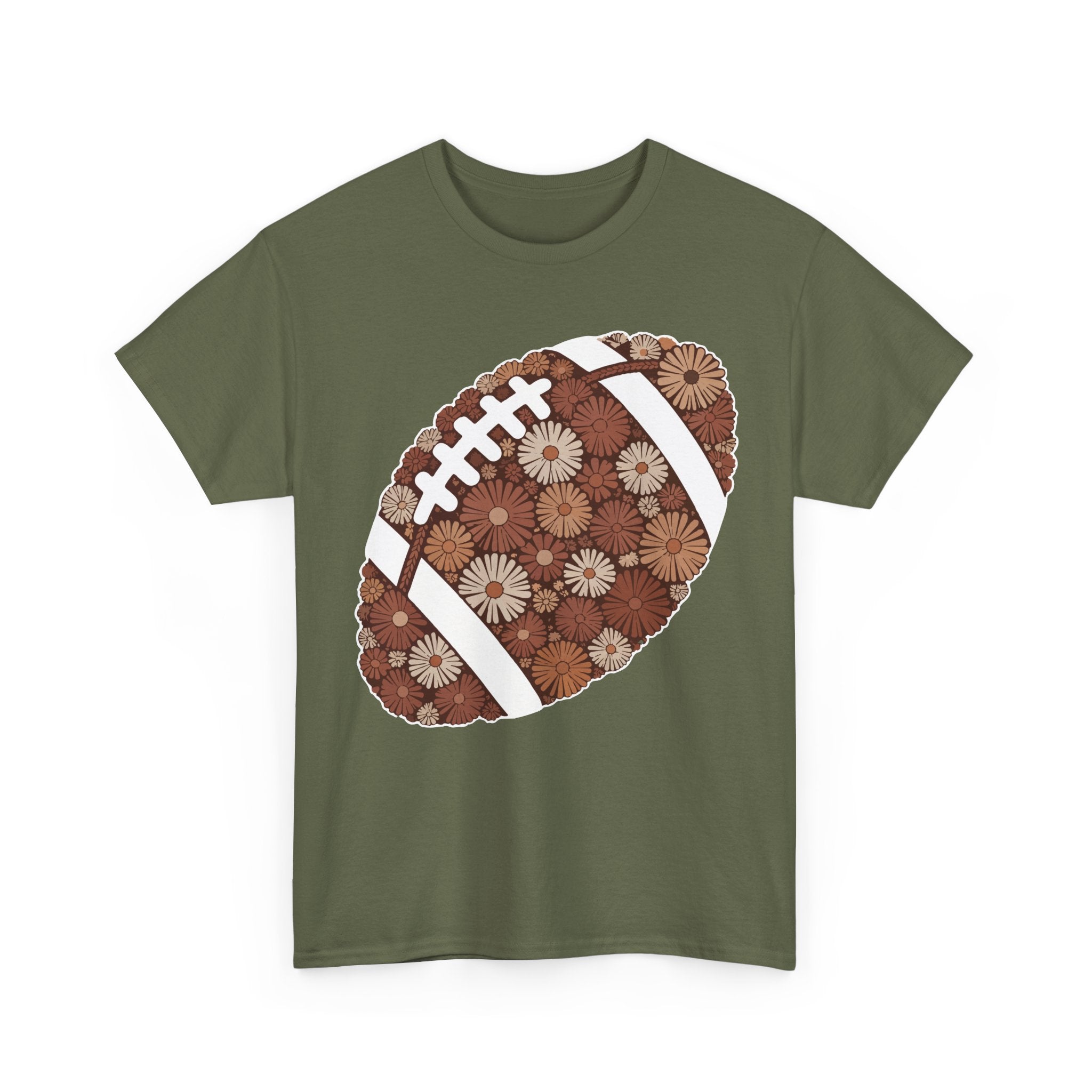 Game Day Touch Down Football Tee — Helmets, Flags & Cheer Icons Unisex Cotton Tee