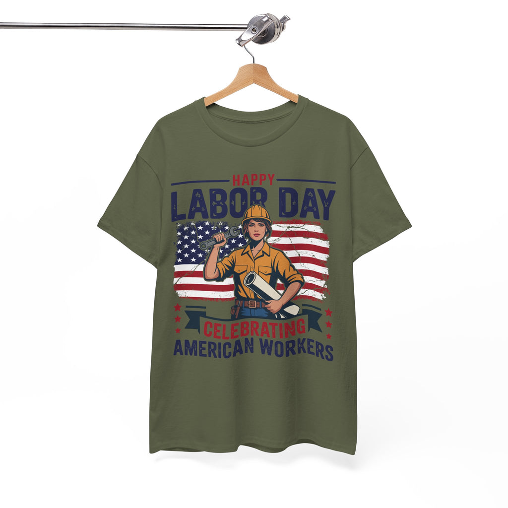 Happy US Labour Day T-Shirt - Unisex Heavy Cotton Tee