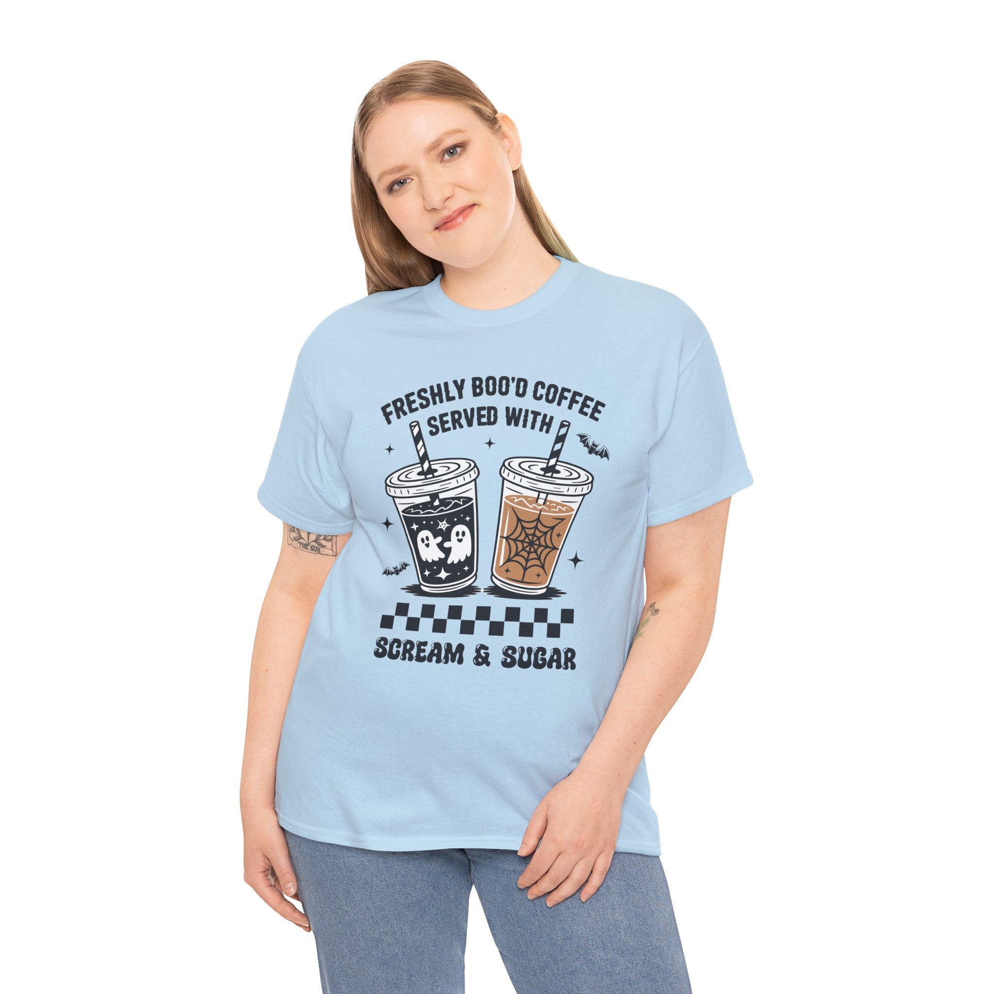 Halloween Iced Coffee Unisex Cotton Tee