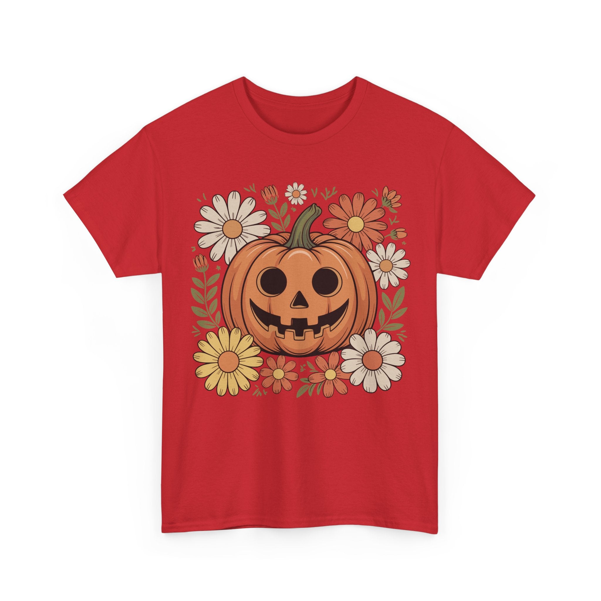 Halloween Pumpkin Unisex Cotton Tee