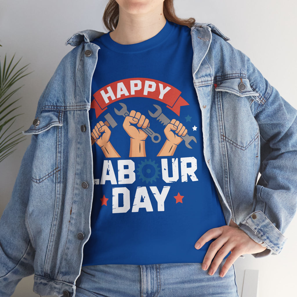 Happy US Labour Day Unisex Heavy Cotton T-Shirt