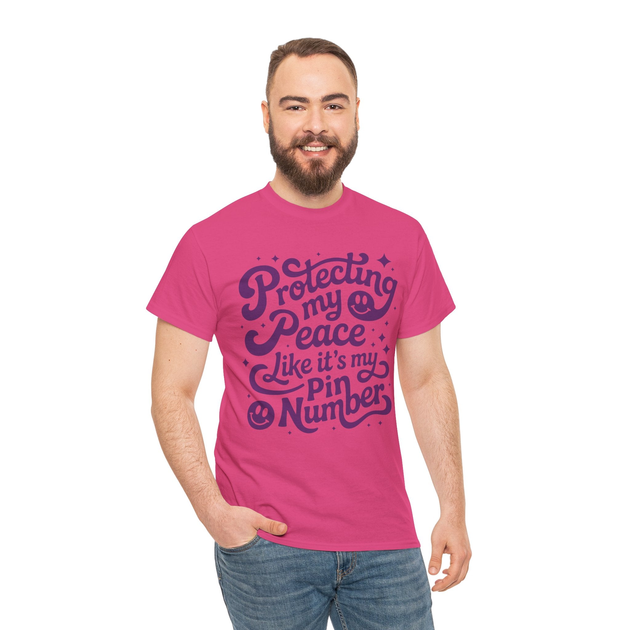 Protecting My Peace Like It’s My PIN Number Tee — Retro Motivational Graphic Unisex Cotton T-Shirt