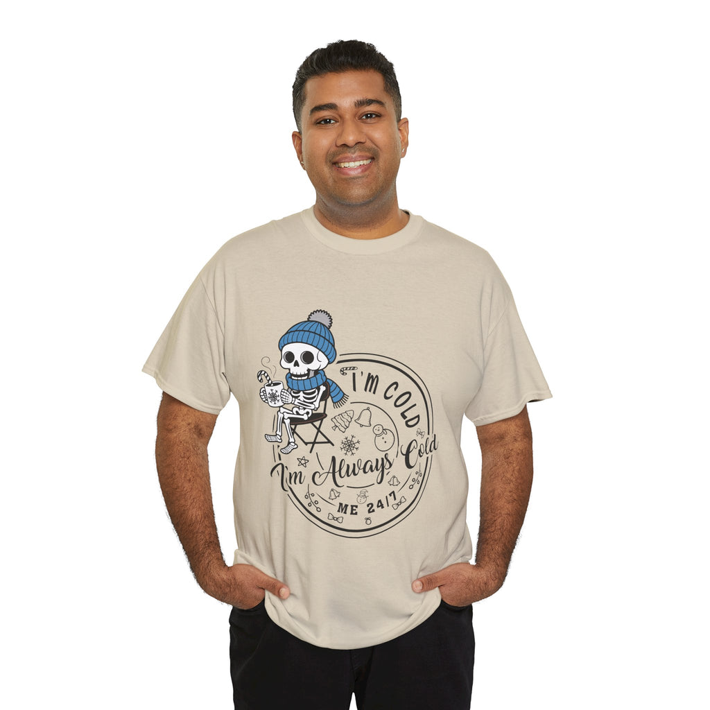 Cozy Skeleton Unisex Cotton Tee