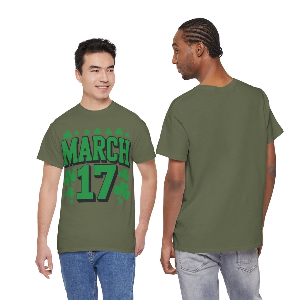 St. Patrick’s Day March 17 Shamrock Unisex Cotton T‑Shirt