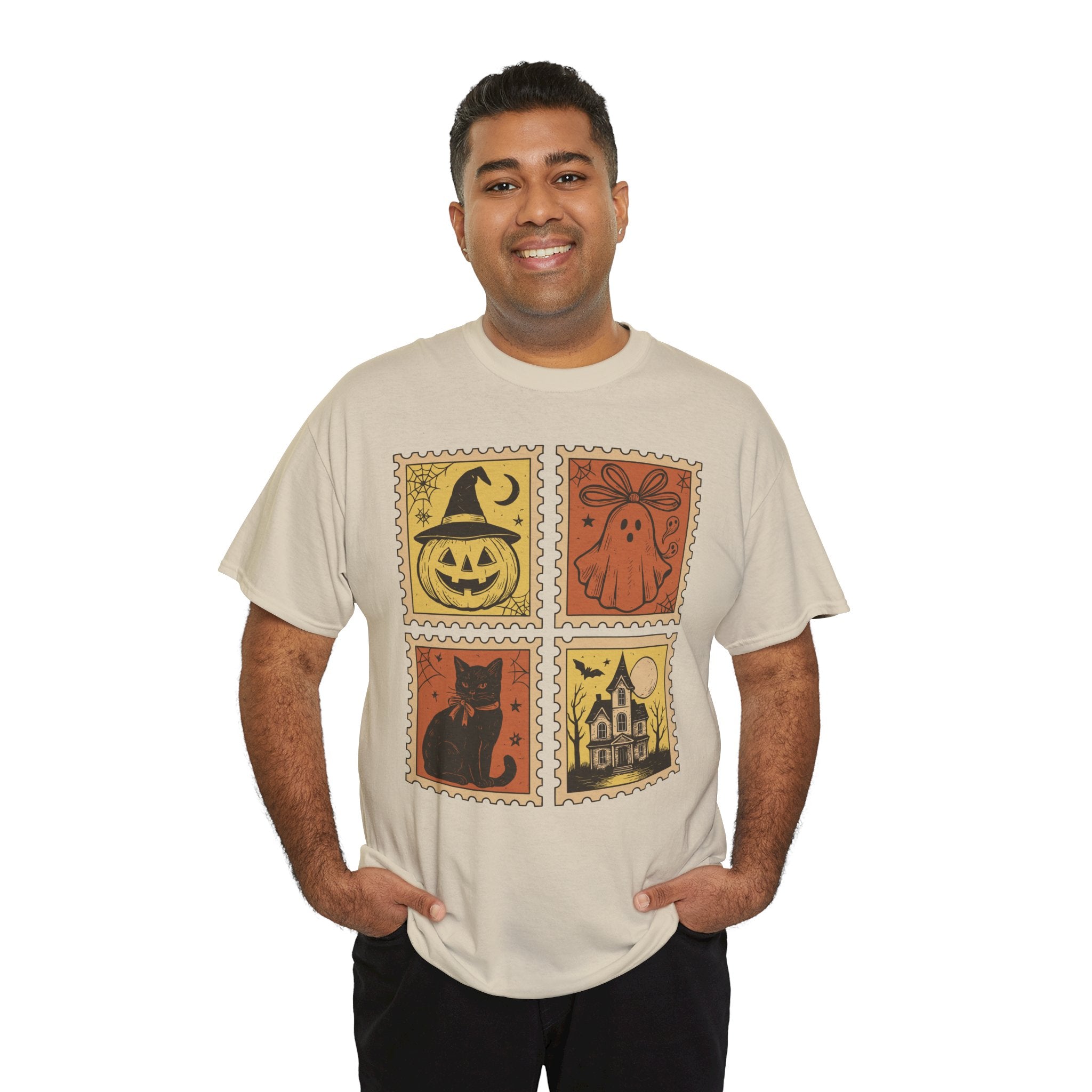 Halloween Stamp Collection Unisex Cotton Tee