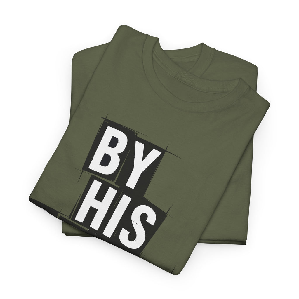 By His Grace tee — Minimalist Faith Christian Unisex Cotton T-Shirt