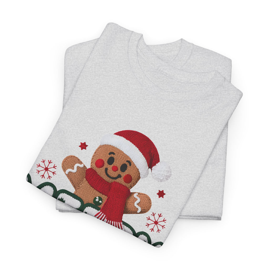 Gingerbread Santa 'Merry Christmas' Unisex Cotton Tee T-Shirt
