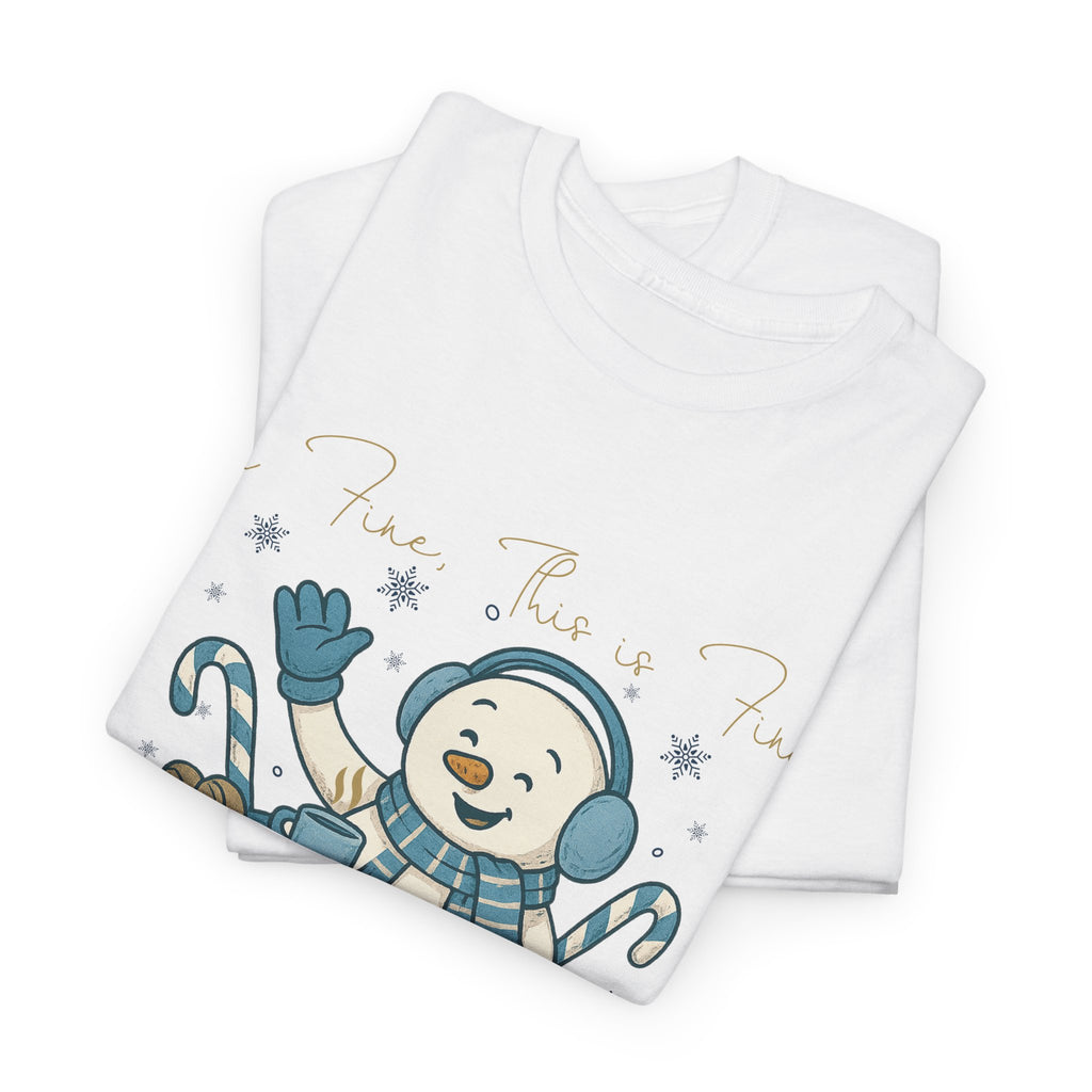 Snowman Hot Cocoa Unisex Cotton Tee