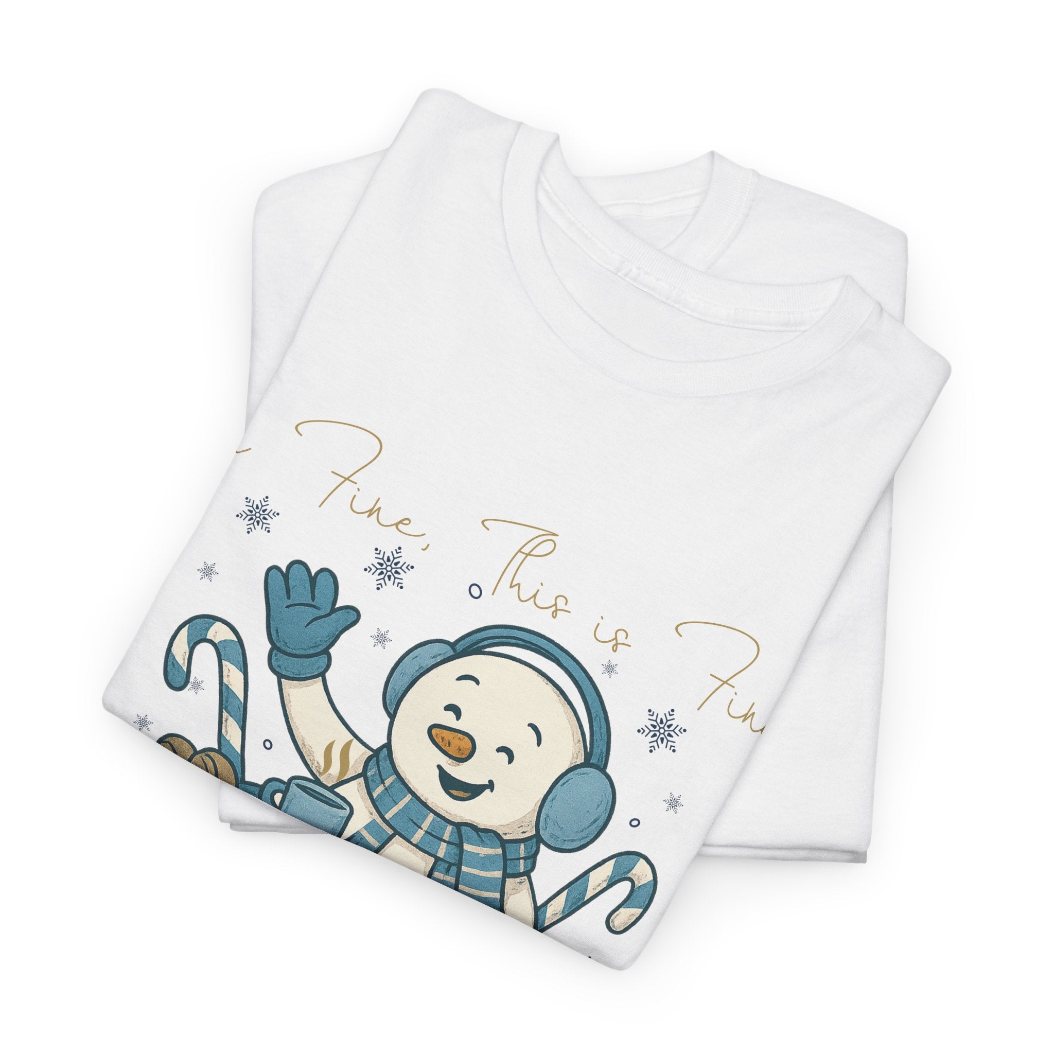 Snowman Hot Cocoa Unisex Cotton Tee