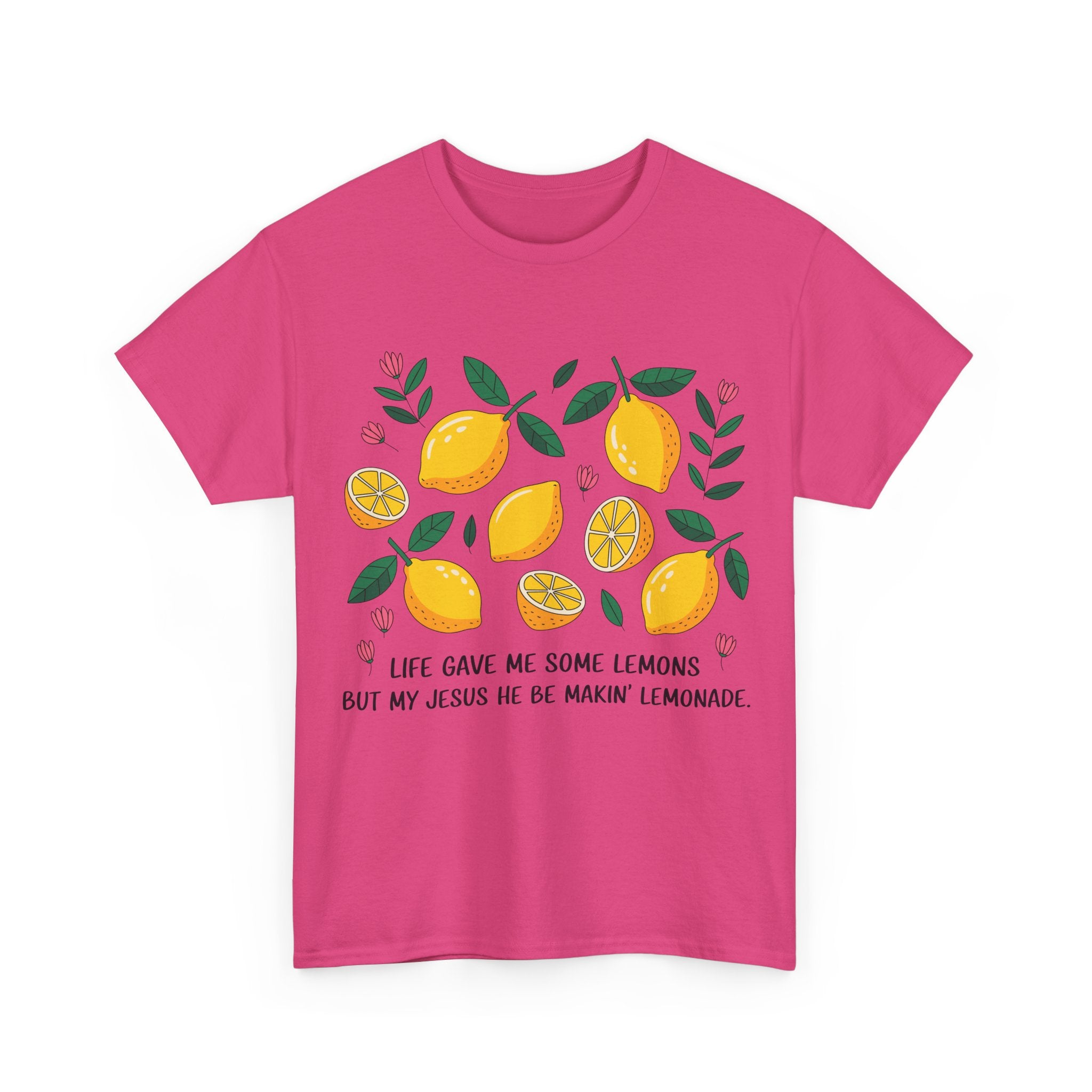 Christian Lemonade Tee — "Life gave me some lemons but my Jesus he be makin’ lemonade"Unisex Cotton Tee