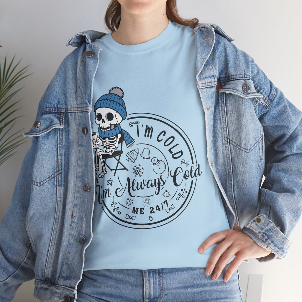 Cozy Skeleton Unisex Cotton Tee