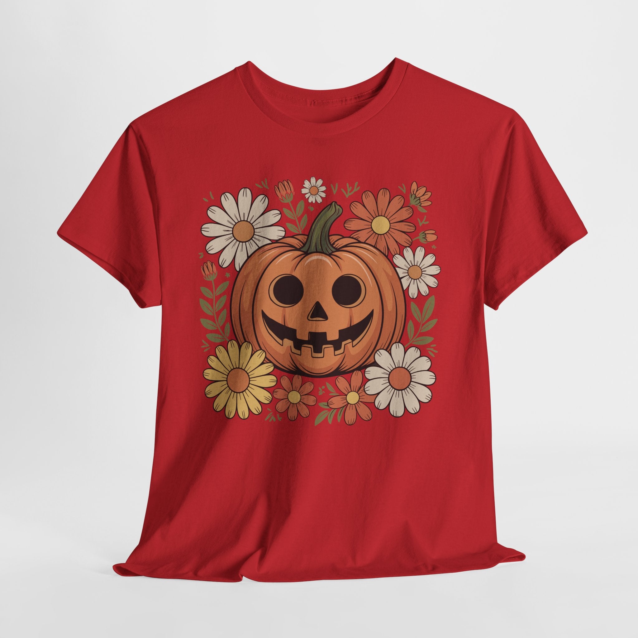 Halloween Pumpkin Unisex Cotton Tee
